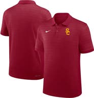 Nike Men's Nike Cardinal USC Trojans 2025 Early Season Coaches Sideline Victory Stripe Performance Polo