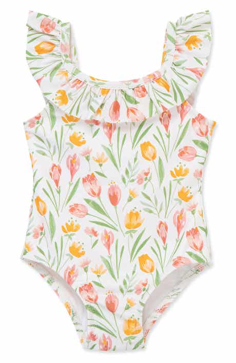 Little Me Crocus Ruffle One-Piece Swimsuit