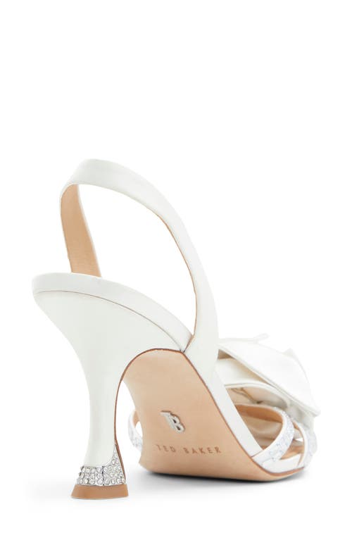 Ted Baker Aria Rose Slingback Sandal In White