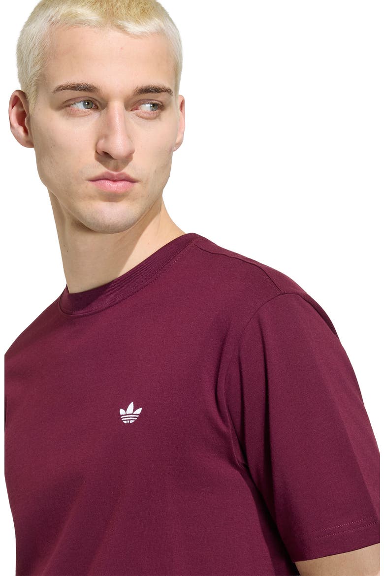 Trefoil Essentials Cotton T-Shirt, Alternate, color, MAROON