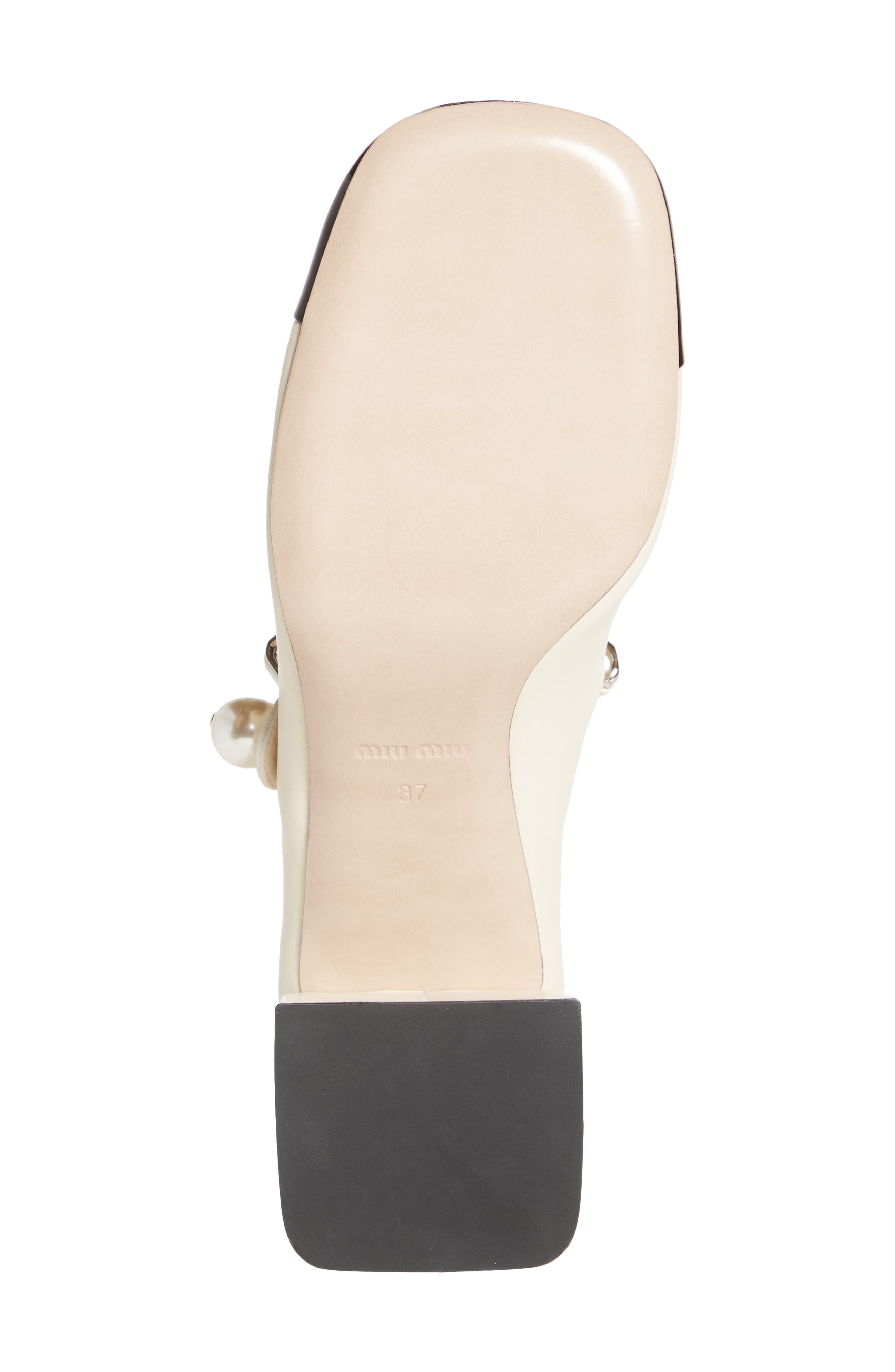 Miu Miu Mary Jane Cap Toe Pump, Alternate, color, 
