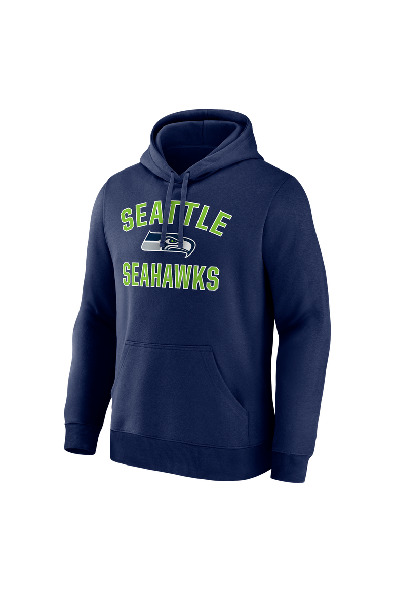 Men's Logo Athletic College Navy Seattle Seahawks Arch Victory Hoodie, Alternate, color, College Navy