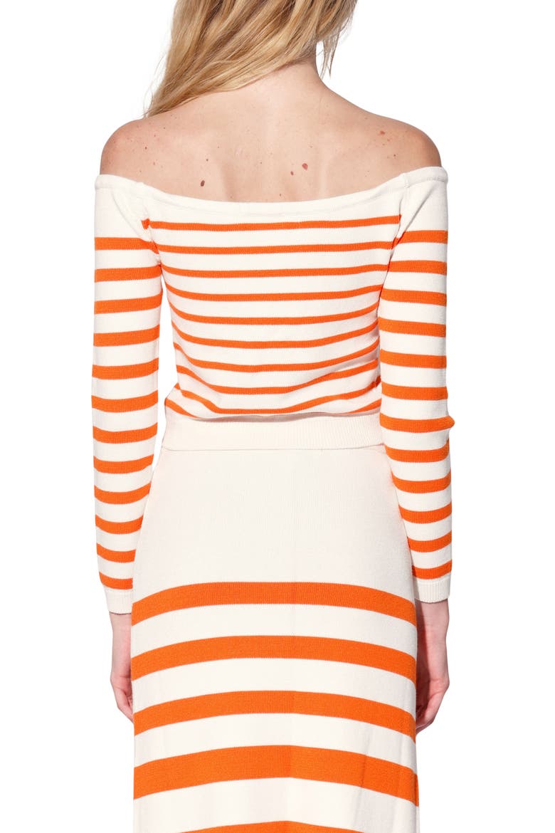 Lainy Top, Alternate, color, ORANGE CRUISE STRIPE