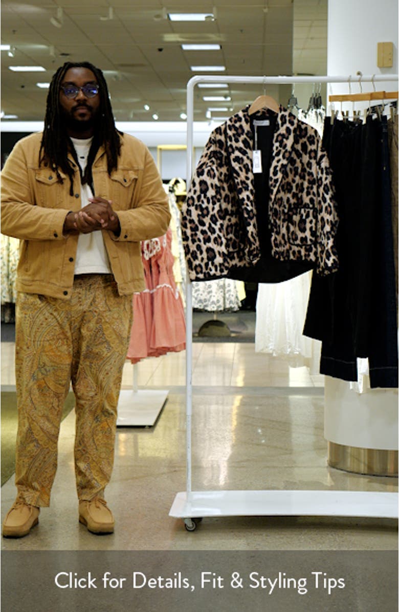 Marcos Leopard Print Quilted Jacket, sales video thumbnail