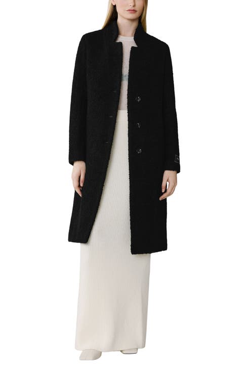 Diane Wool Blend Bouclé Coat