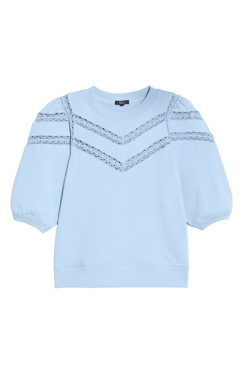 Rails Adrai Lace Trim Sweatshirt, Main, color, Sky