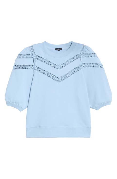 Adrai Lace Trim Sweatshirt