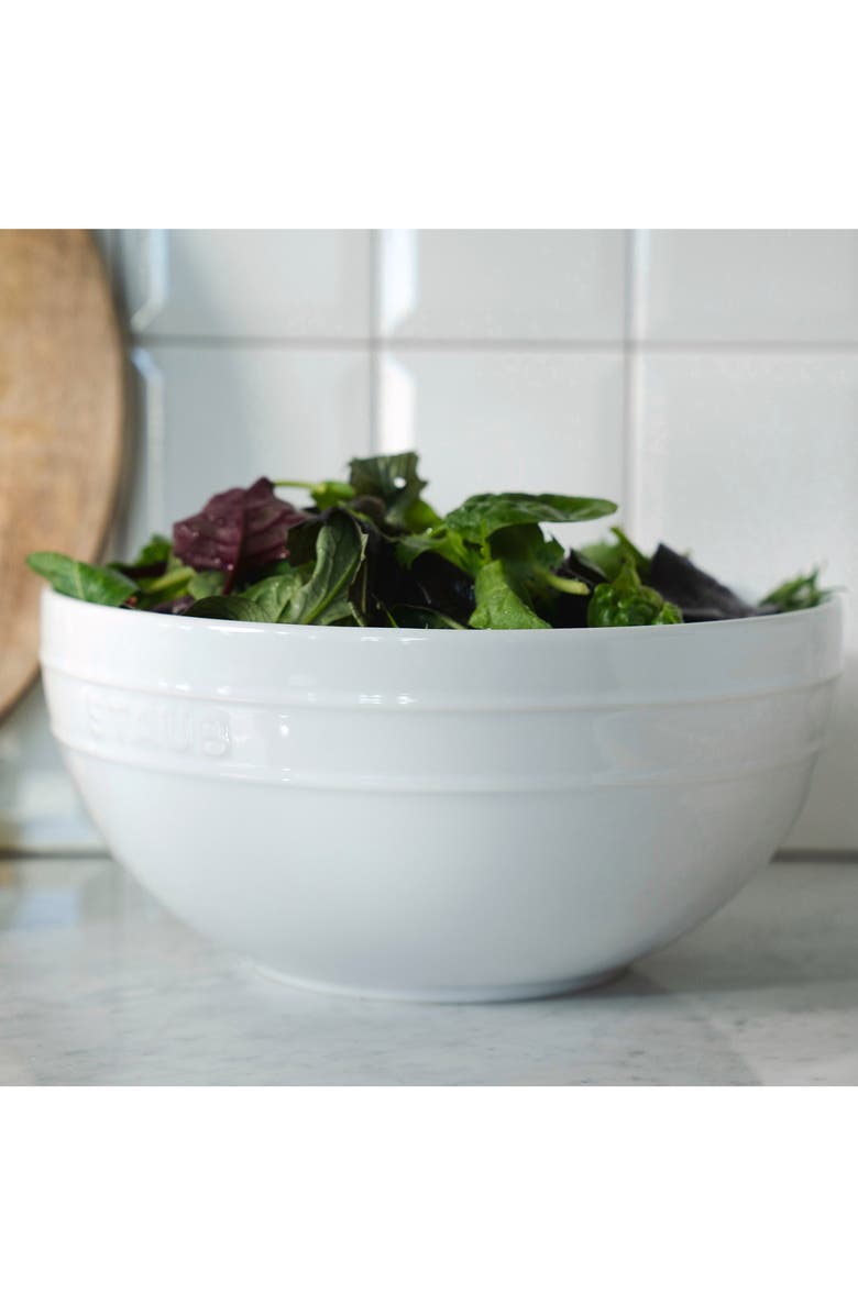 Staub 2-Piece Ceramic Nested Mixing Bowl Set, Alternate, color, White