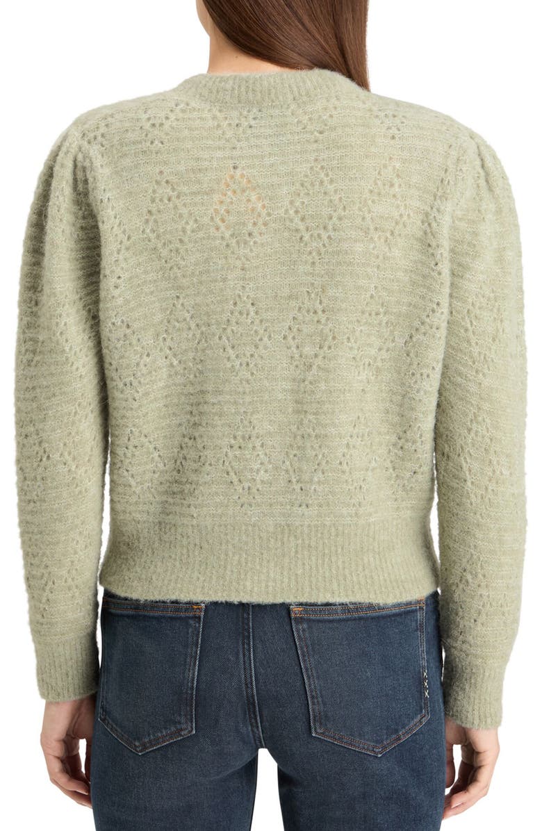 Scotch & Soda Bouclé Cardigan, Alternate, color, Washed Sage Melange