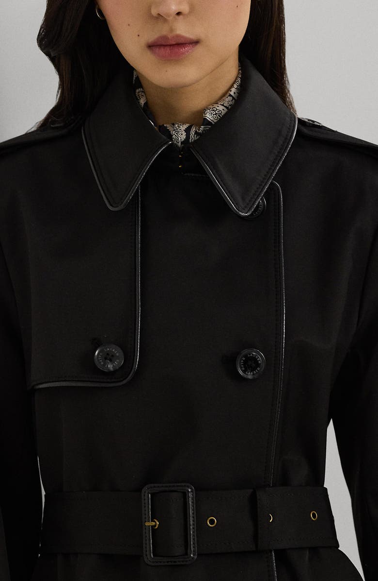 Lauren Ralph Lauren Belted Water Resistant Double Breasted Trench Coat, Alternate, color, 