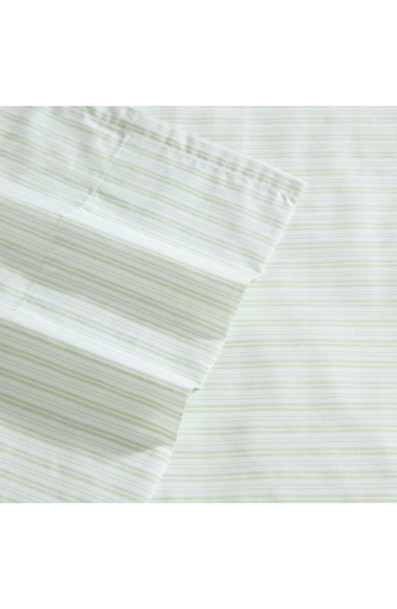 Laura Ashley Bedford Stripe 200 Thread Count Cotton Sheet Set, Alternate, color, Light Green