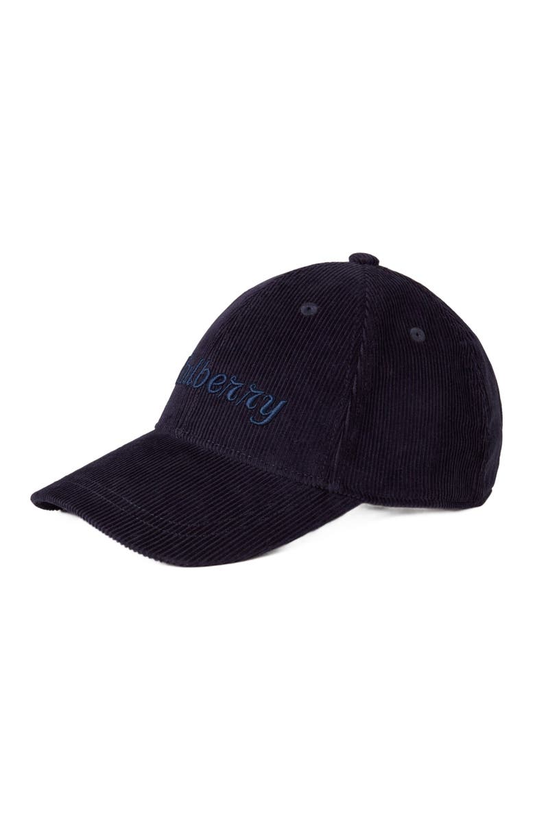Mulberry Corduroy Baseball Cap, Alternate, color, Night Sky
