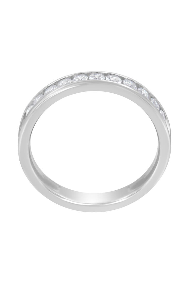14K White Gold 1/2 cttw Diamond Band Ring, Alternate, color, White