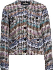 Missoni Metallic Stripe Herringbone Jacket
