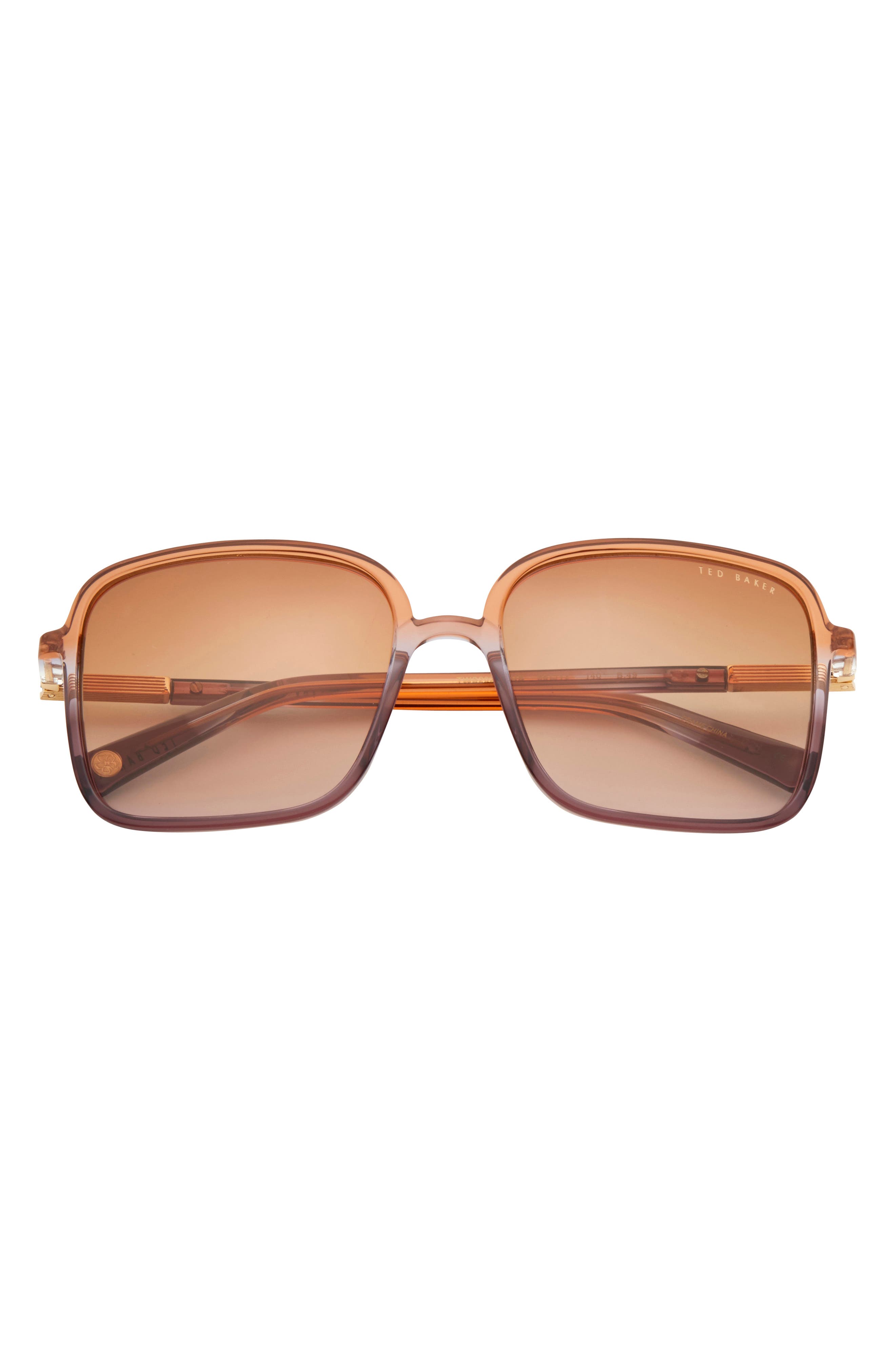 Ted Baker London 56mm Gradient Square Sunglasses