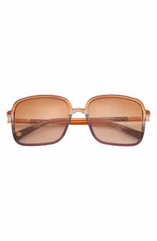 Ted Baker London 56mm Gradient Square Sunglasses