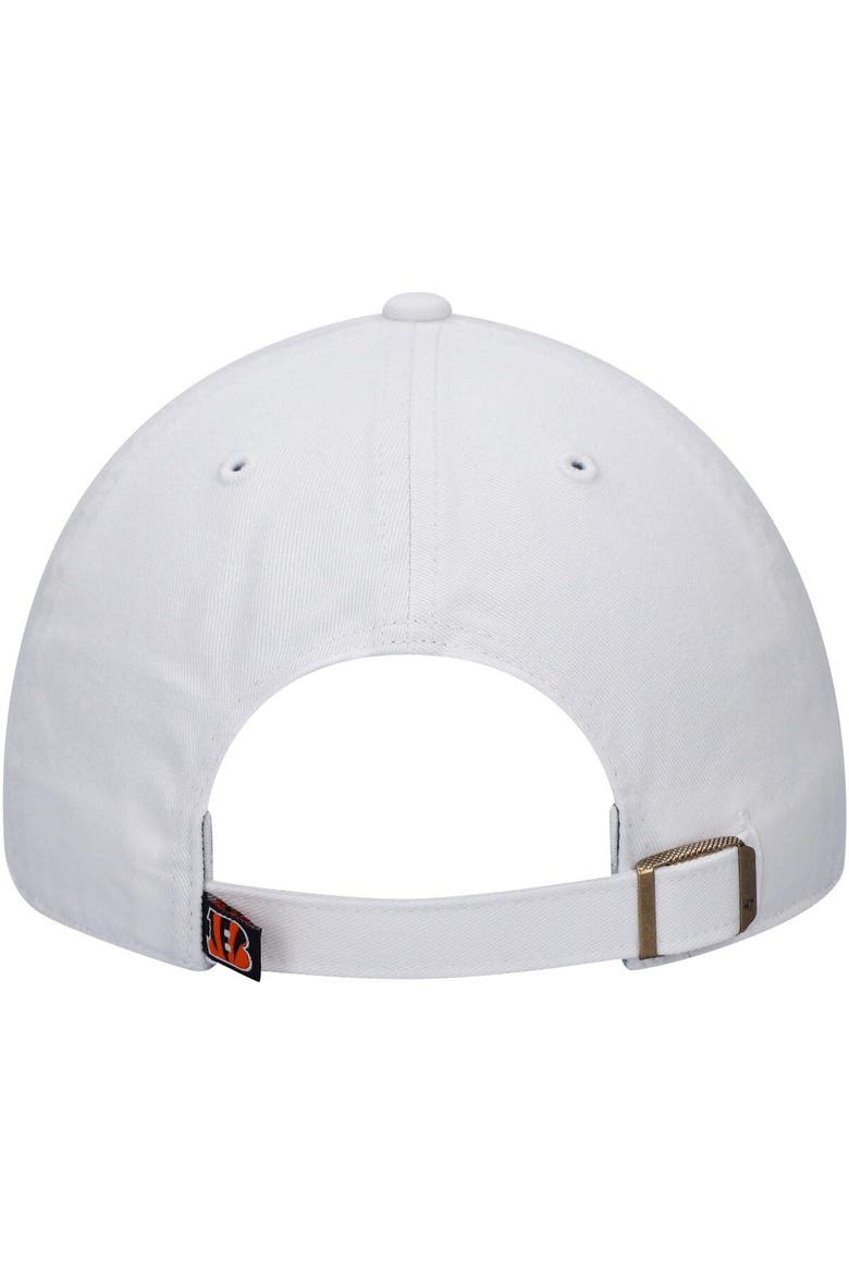 Men's '47 White Cincinnati Bengals Clean Up Adjustable Hat, Alternate, color, White