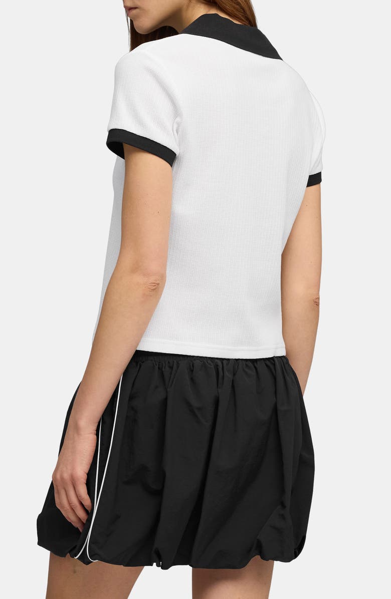 PUMA Essentials Tipped Johnny Collar Polo, Alternate, color, Puma White