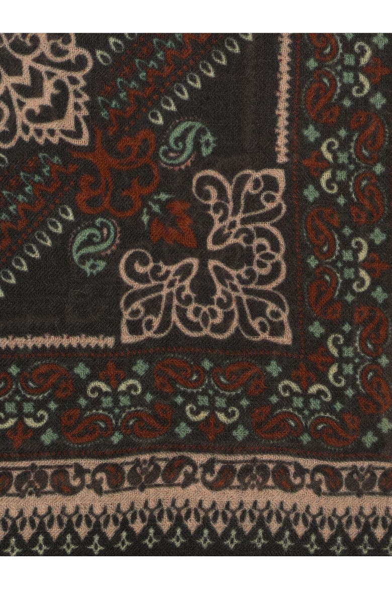 Sinead Bandana Print Scarf, Alternate, color, Cinnamon