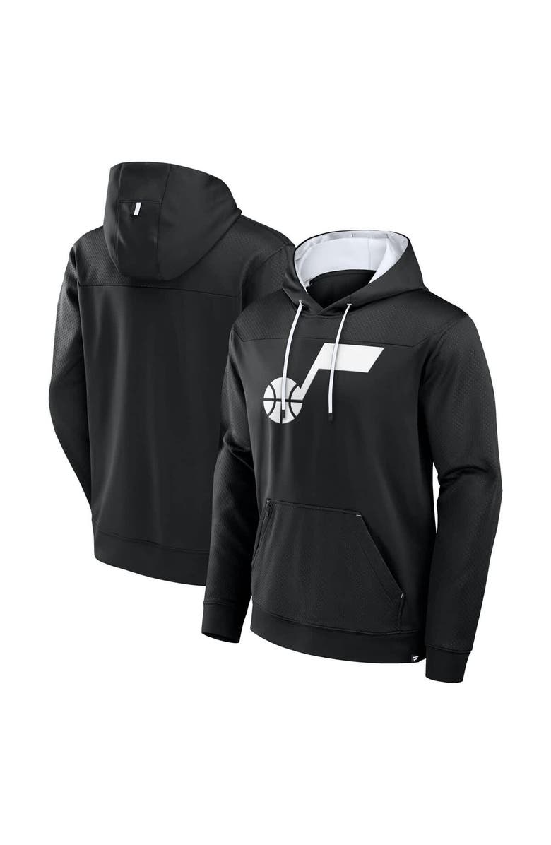 FANATICS Men's Fanatics  Black Utah Jazz Reserve Defender Pullover Hoodie, Main, color, 