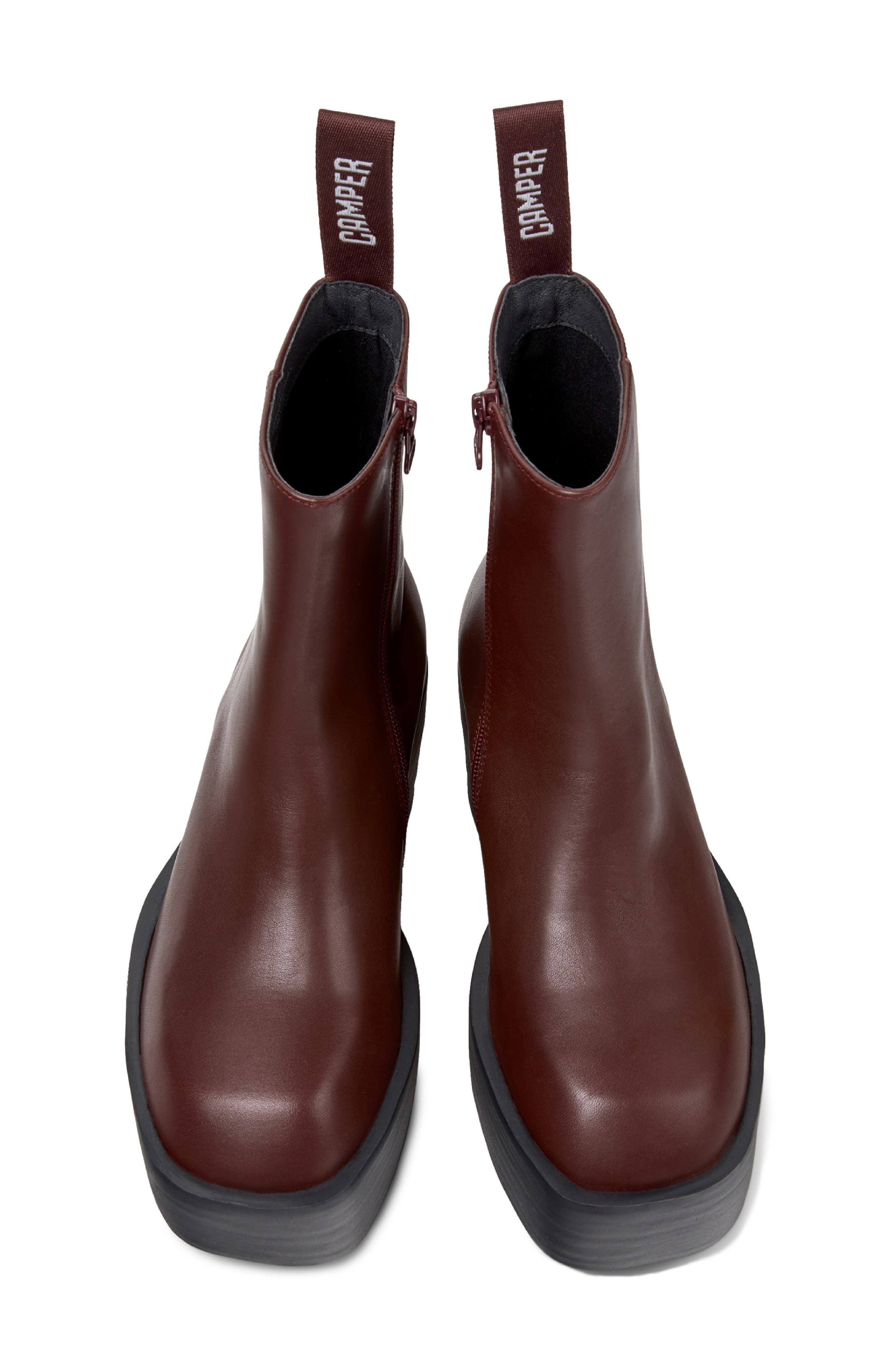 Camper Billie Platform Boot, Alternate, color, Burgundy