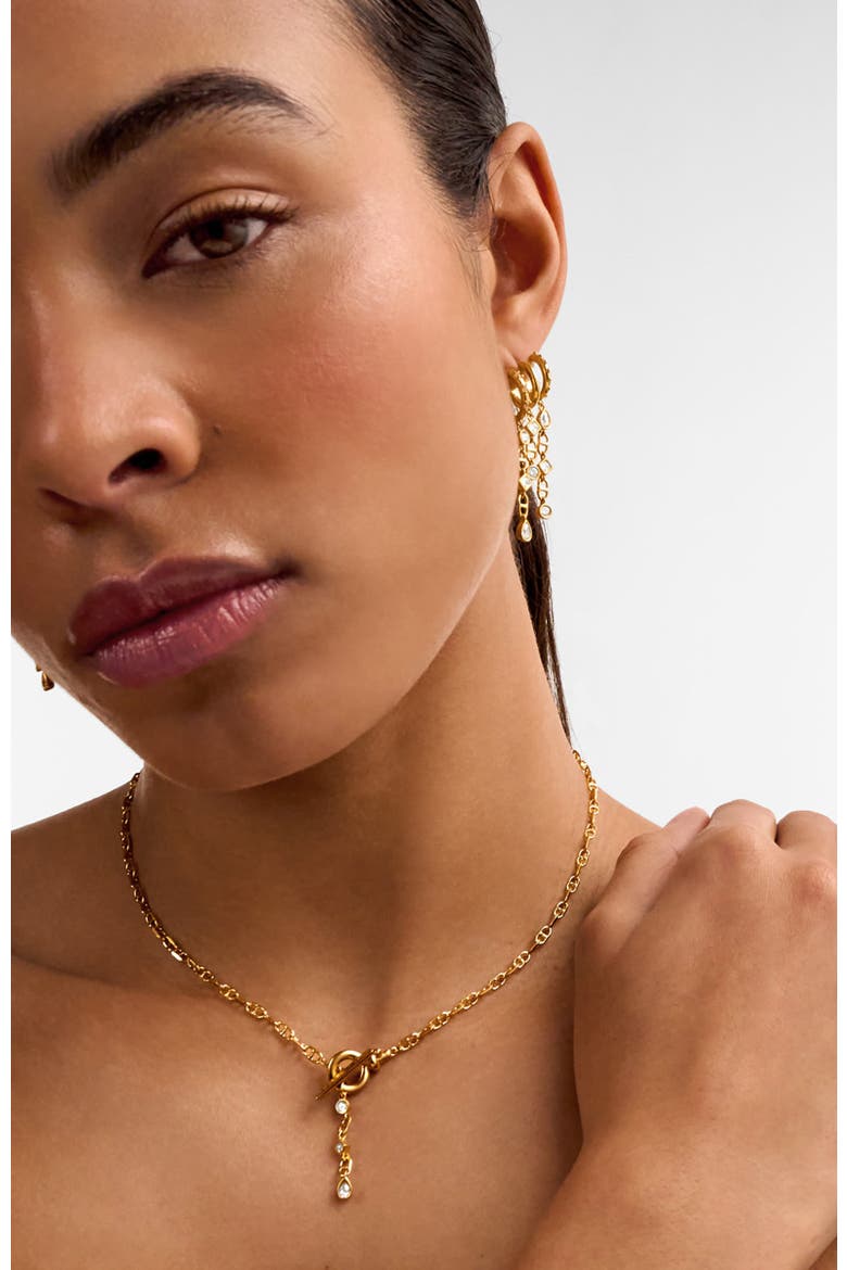 Champagne Hour Necklace, Alternate, color, Gold Coated