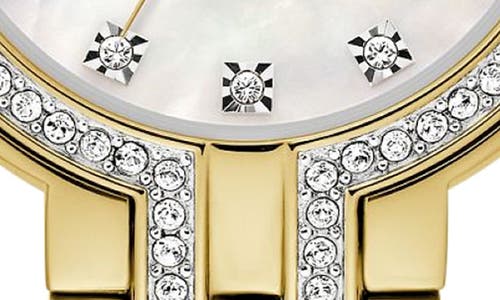 Bulova Crystal Collection Bracelet Watch & Station Necklace Set, 30mm