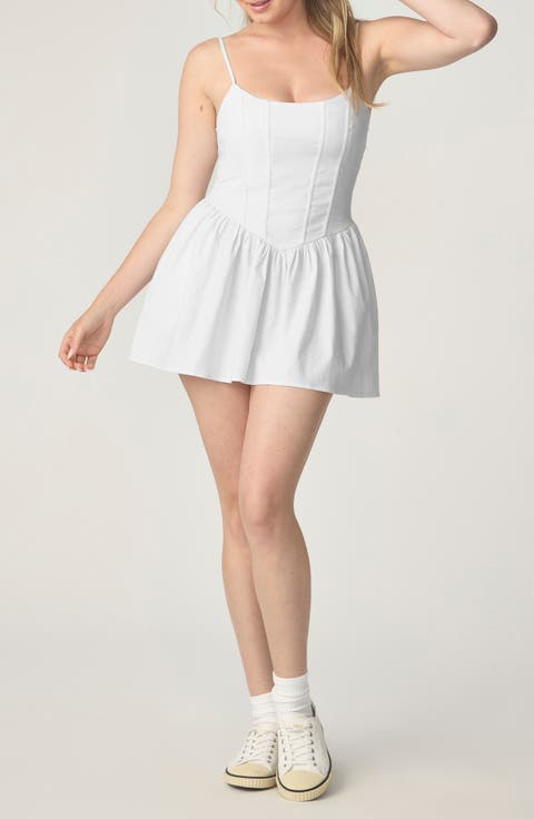 Corset Fit & Flare Minidress