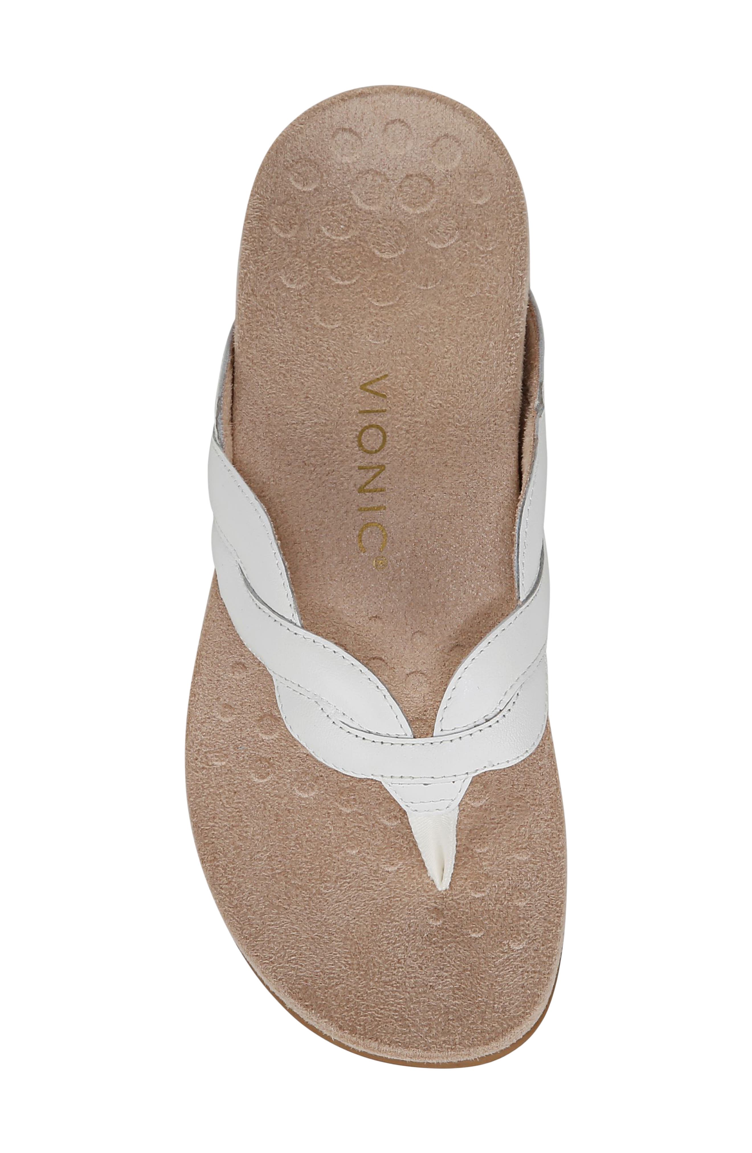 Bella Braid Flip Flop, Alternate, color, WHITE