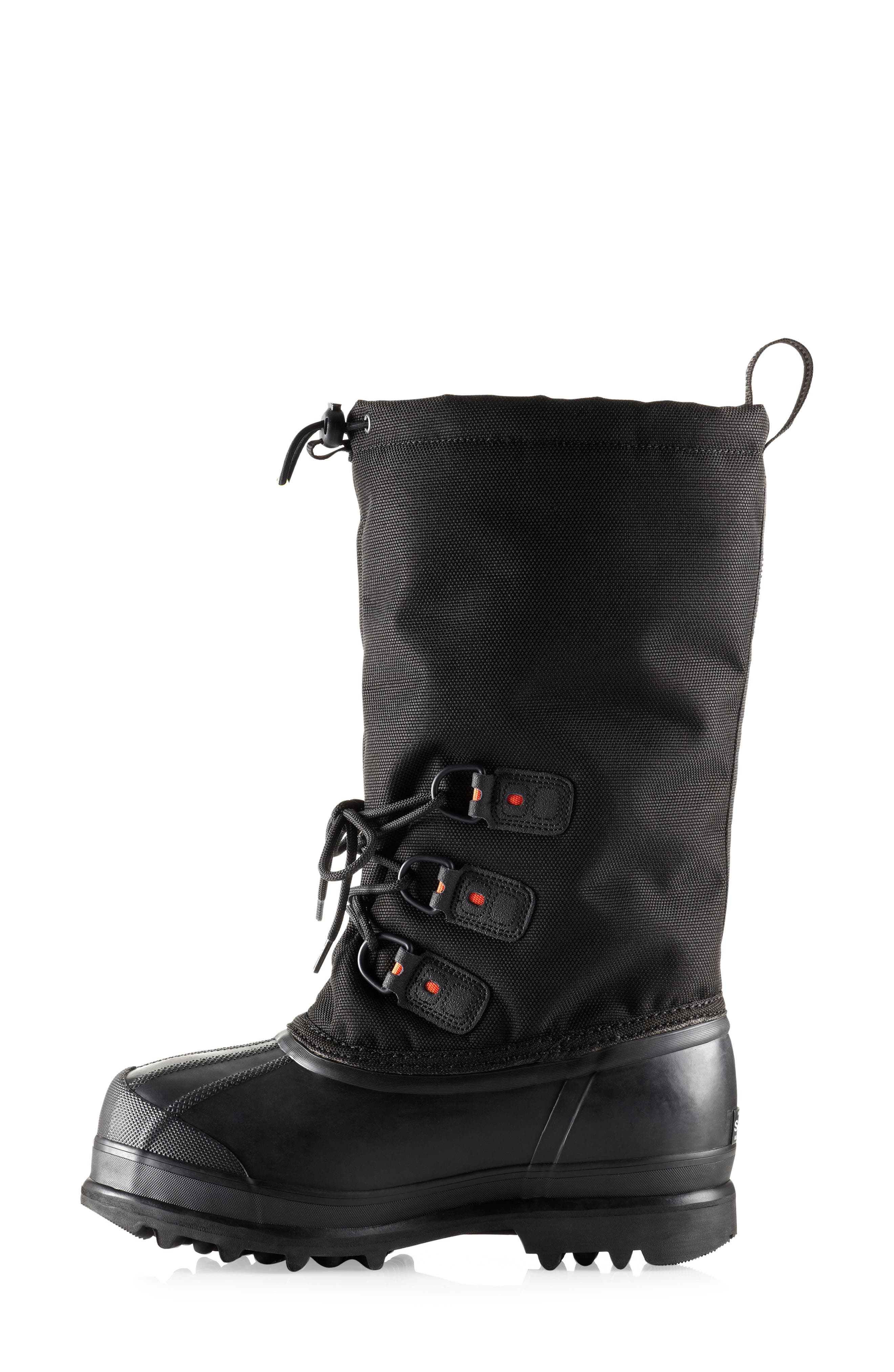 SOREL Glacier XT Waterproof Boot, Alternate, color, Black/ Red Quartz