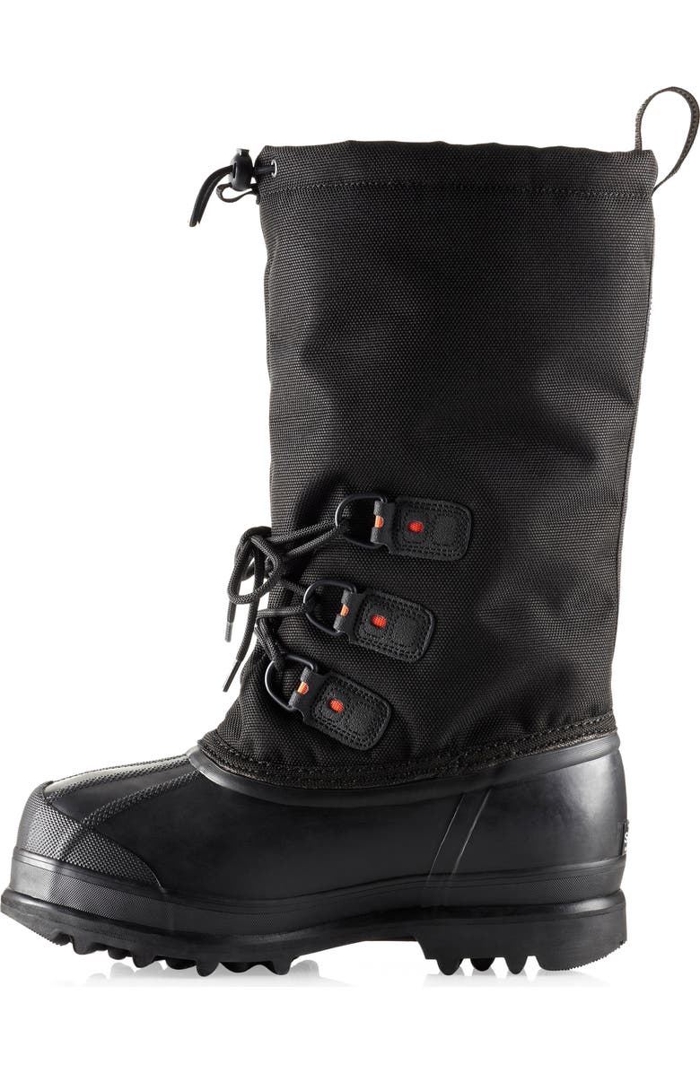 SOREL Glacier XT Waterproof Boot, Alternate, color, Black/ Red Quartz