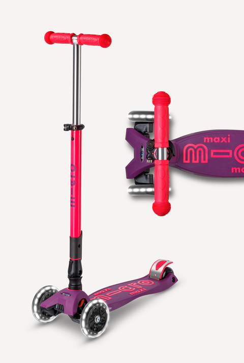 Maxi Foldable LED Scooter for Ages 5-12