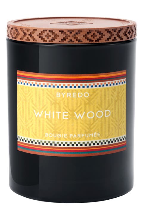 White Wood Candle