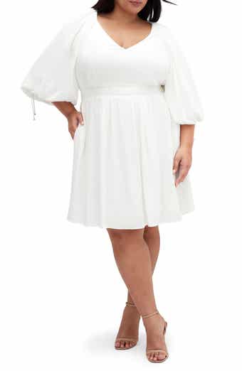 City Chic Scarlette Long Sleeve Dress