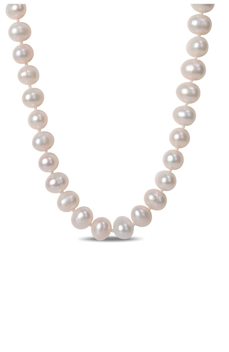 DELMAR Sterling Silver 7.5 - 8mm Cultured Freshwater Pearl Strand Necklace, Main, color, 