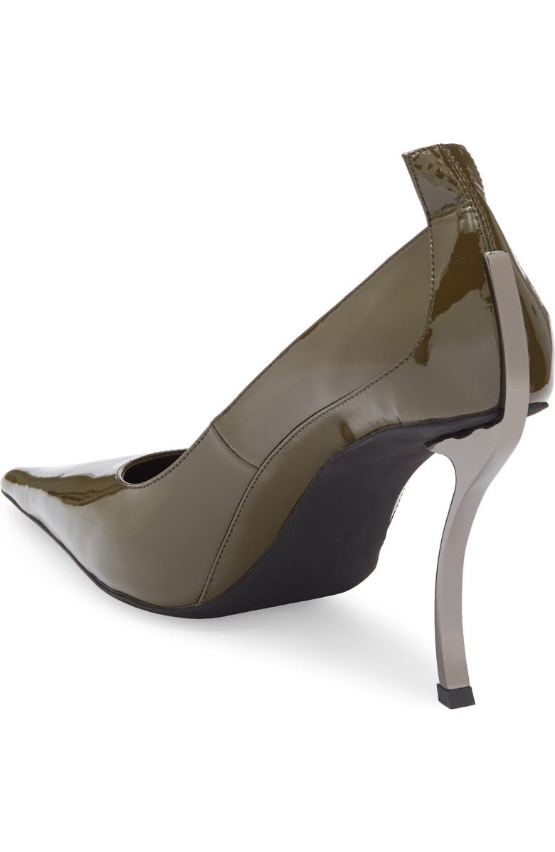Jeffrey Campbell Freak Out Pointed Toe Pump, Alternate, color, Khaki Patent