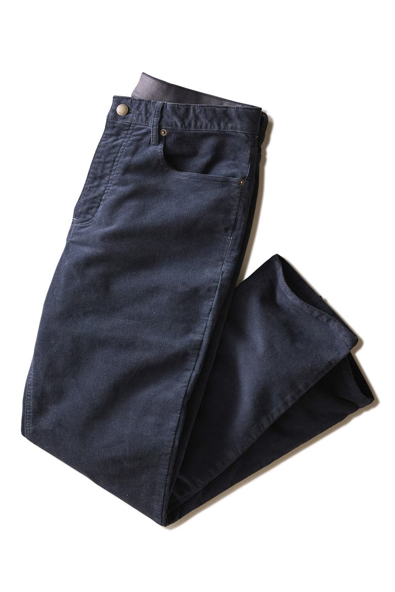 Five Pocket Flex Terry Moleskin Pants, Alternate, color, SKY CAPTAIN