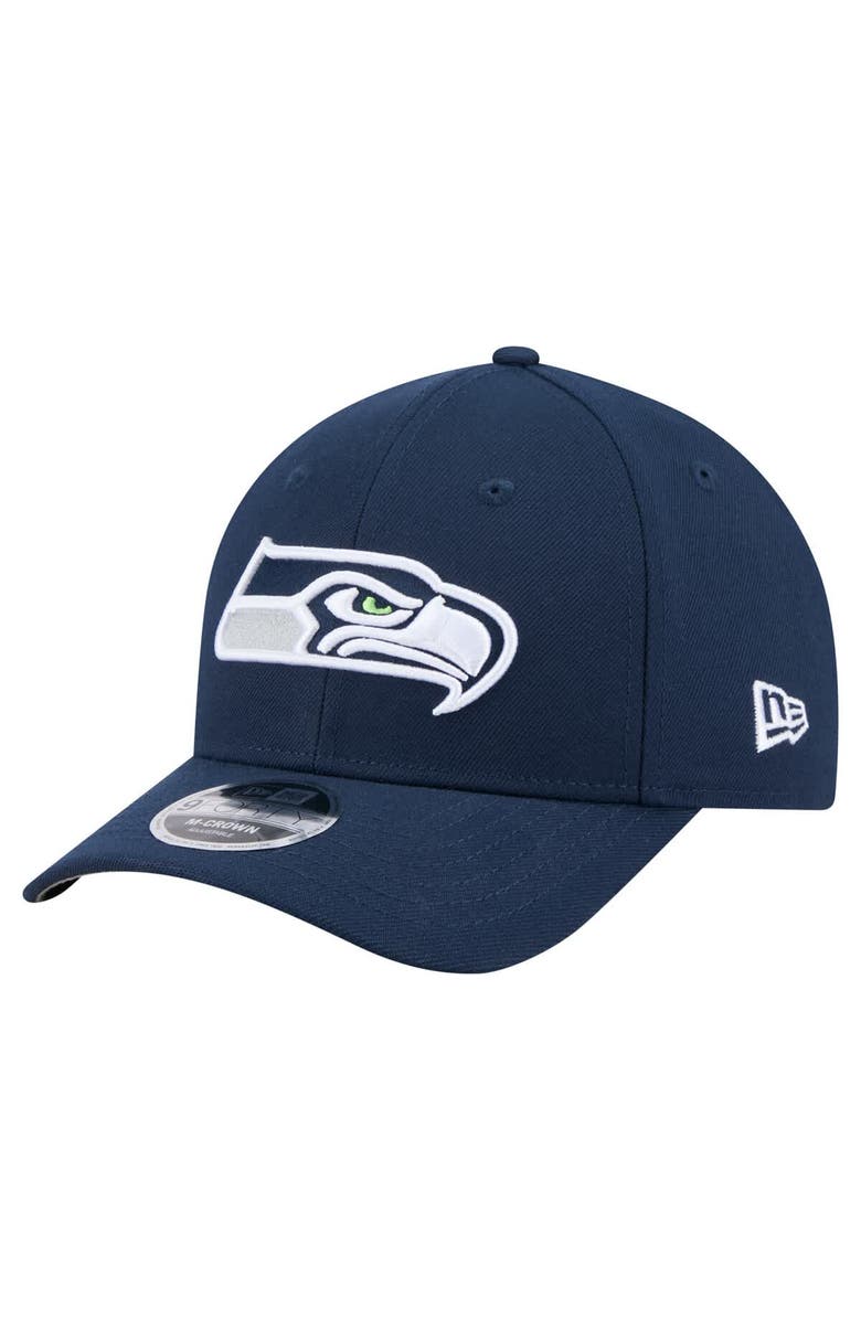 New Era Men's New Era  College Navy Seattle Seahawks Team Collection 9FORTY M-Crown Adjustable Hat, Main, color, 