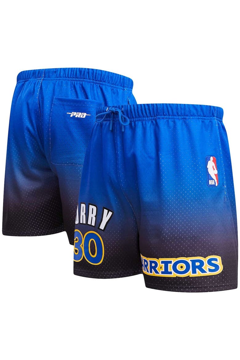 Men's Pro Standard Stephen Curry Royal/Black Golden State Warriors Ombre Name & Number Shorts, Main, color, Royal