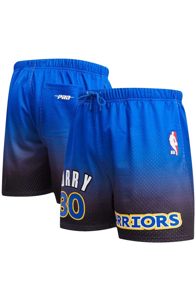 PRO STANDARD Men's Pro Standard Stephen Curry Royal/Black Golden State Warriors Ombre Name & Number Shorts, Main, color, Royal