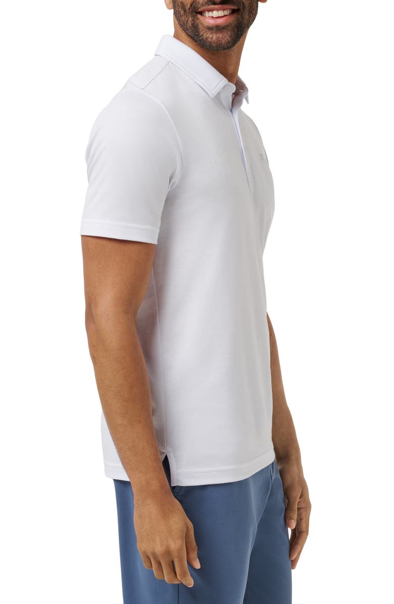 TravisMathew Warm Skies Polo, Alternate, color, White