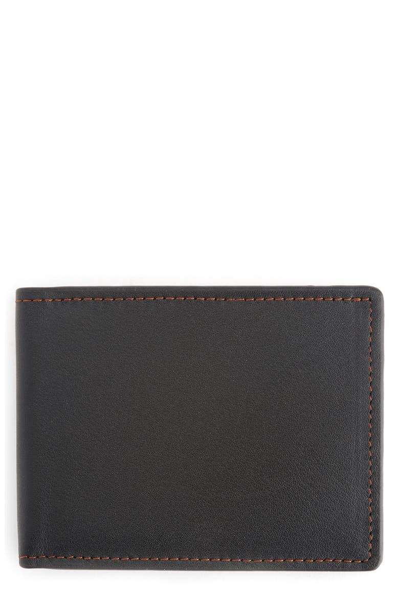 RFID Leather Bifold Wallet, Main, color, TAN