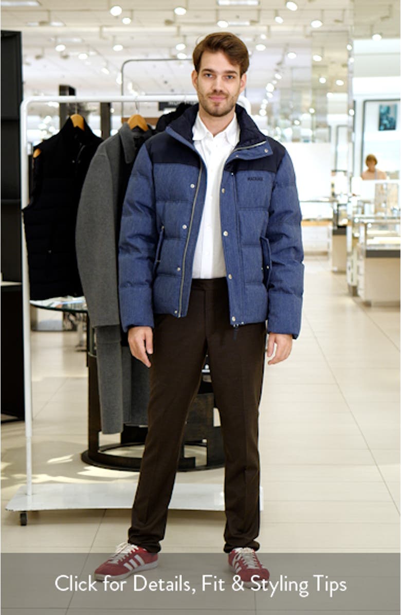 Everett Mixed Media Down Puffer Jacket, sales video thumbnail