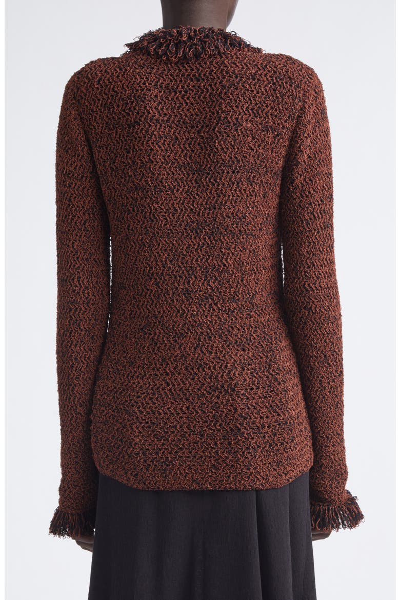 Nilo Textured Jacquard Top, Alternate, color, BLACK/ COPPER