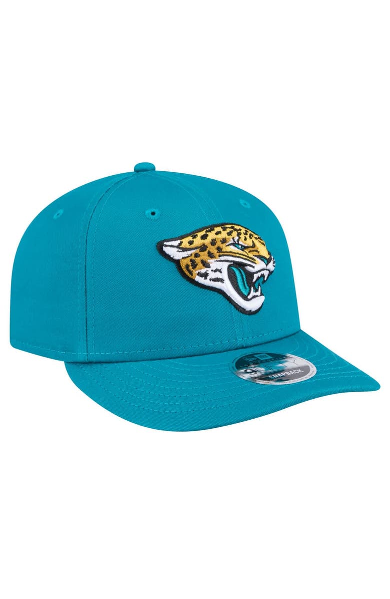 New Era Men's New Era Teal Jacksonville Jaguars Main Low Profile 9FIFTY Snapback Hat, Alternate, color, 