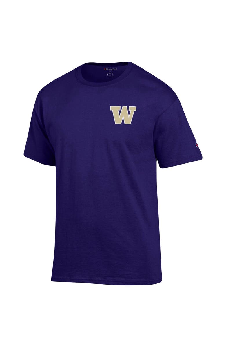Champion Men's Champion Purple Washington Huskies Stack 2-Hit T-Shirt, Alternate, color, Purple