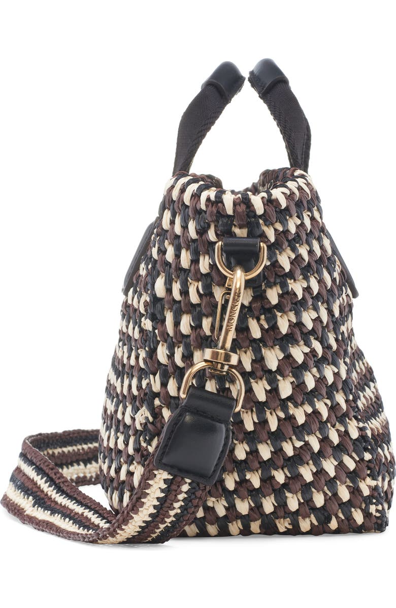 Moncler Micro Caradoc Crossbody Bag, Alternate, color, Raffia