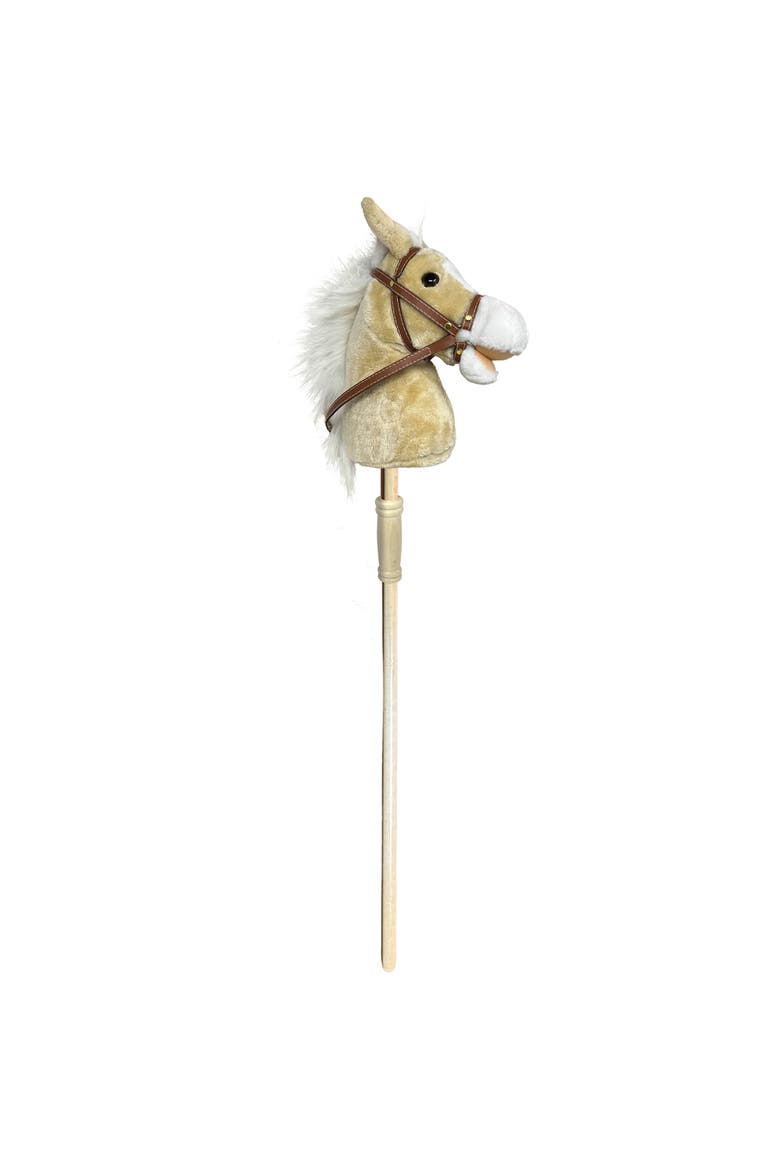 Stick Pony Palomino Tan Brown, 34 Inches Wood Stick Rideon, Alternate, color, Multicolored