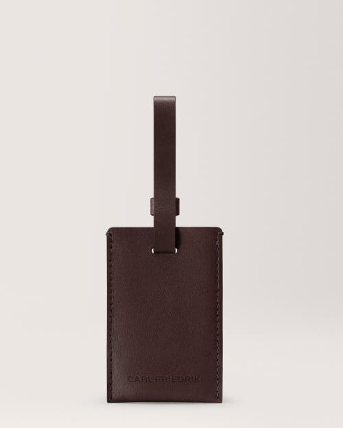 Carl Friedrik The Luggage Tag In Chocolate