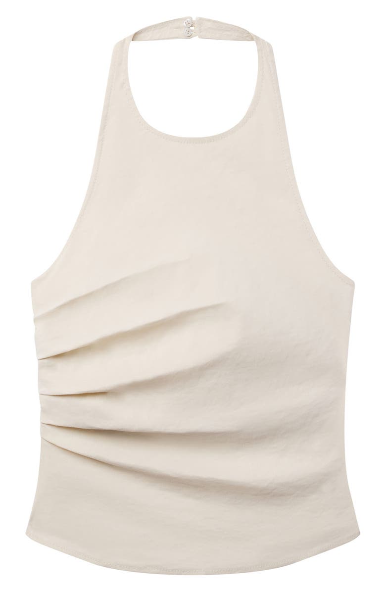 A.L.C. Sylvie Linen Blend Halter Top, Alternate, color, Buttercream